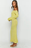 Romie Yellow Knit Maxi Skirt