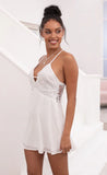 Floral Lace Dress in White