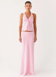 Log In Halter Top Baby Pink