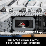 LEGO Star Wars Venator Class Republic Attack Cruiser Ultimate May the 4th Collectibles Series Building Set with Captain Rex Minifigure Star Wars Fan Gift Stress Relief Clone Wars Activity 75367