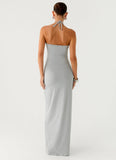 Off The Bass Maxi Dress Grey