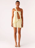 Delight Me Asymmetrical Top Yellow