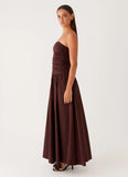Carmel Maxi Dress Brown