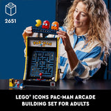 LEGO Icons PAC Man Arcade Building Sets for Adults Collectible Office Shelf or Bedroom Decor Gifts for Men Women W Moving Handle to Recreate Game 10323