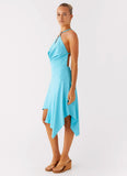 Salt Kiss Midi Dress Turquoise