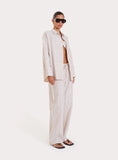 Stripe Wide Leg Trousers