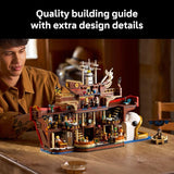 LEGO ONE Piece The Baratie Floating Restaurant Building Set for Adults Collectible Building Blocks for Anime Fans 18 Arts and Crafts DIY Kit W 10 Minifigures Gift Idea for Birthdays 75640