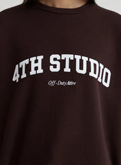 Espresso Fourth Studio Oversized Sweatshirt