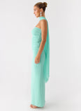 Libra Maxi Dress Aqua
