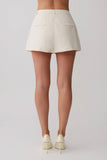 Alina Pintuck Cotton Shorts Stripe