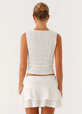 Lisbon Mini Skirt White