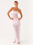 Jenni Ruffle Maxi Dress Pink
