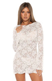 Serina White Lace Mini Dress