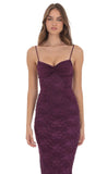 Contour Maxi Dress in Purple