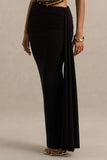 Joi Black Maxi Skirt With Sash Detail