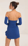 Ruffle Dress in Blue