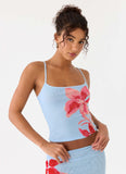 Tamia Cami Top Blue Petal