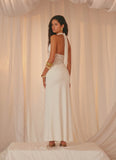 Miri Halter Maxi Dress Ivory