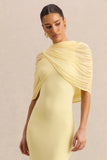 Magoria Lemon Mesh Round Neck Cape