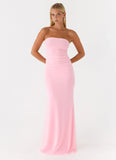 Iroha Strapless Maxi Dress Pink