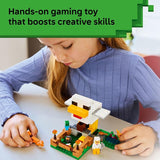 LEGO Minecraft Chicken Farm Building Toy for Kids Video Game Playset Figures for Boys Girls Ages 7 Gift for Birthdays 21585