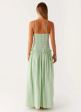 Jacinda Drop Waist Maxi Dress Sage