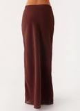 Sienna Sunset Maxi Skirt Chocolate