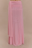 Arna Mesh Maxi Skirt Candy Pink