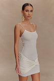 Laurie Twist Knit Mini Dress Ivory