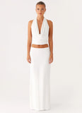 Ashi Cowl Top White