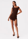 Shauna Mini Dress Chocolate