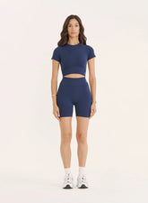 Navy Sculpting Seamless Cycling Shorts