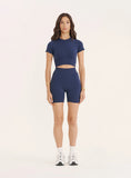 Navy Sculpting Seamless Cycling Shorts