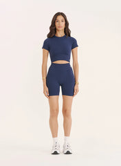 Navy Sculpting Seamless Cycling Shorts