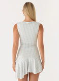 Summer Delight Mini Dress Vintage Stripe