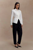 Olie Barrel Leg Suiting Pants Black