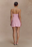 Brullo Embroidery Knit Mini Dress Baby Pink
