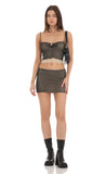 Two Piece Mesh Set in Black