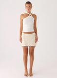 Khai Halter Top White