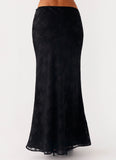Starlit Maxi Skirt Black