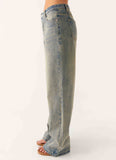 Keanna Low Rise Denim Jeans Dirty Wash