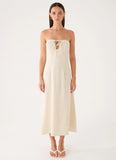 Sun Searching Midi Dress Oatmeal