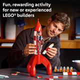 LEGO Ideas Tintin Moon Rocket Building Set for Adults Ages 18 Collectible Kit for Fans Bedroom or Home Office Decor Gifts for Comic Lovers 21367