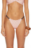 Ellis Pink Polka Dot Bikini Bottoms