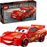 LEGO Speed Champions Lightning McQueen Toy Disney Pixar Cars Building Blocks for Kids Boys Girls Ages 9 Pretend Play Race Car Bedroom Shelf Display 77255