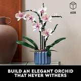 LEGO Botanicals Orchid Artificial Fake Indoor Flowers Building Set for Home Kitchen Desk Decoration Adults Ages 18 Gift for Birthdays 10311