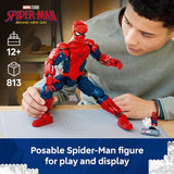 LEGO Marvel Spider Man Hero Figure Super Hero Building Toy for Boys Girls Ages 12 Posable Kids Bedroom Bookshelf or Desk Decor Gift for Birthdays 76346
