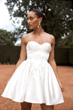 Hollie Structured Corset Mini Dress White
