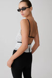 Lilou Pleated Sleeveless Top Polka Dot