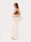Cream Canvas Branded Tote Bag